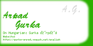 arpad gurka business card